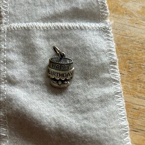 James Avery Silver Happy Birthday Charm Bracelet